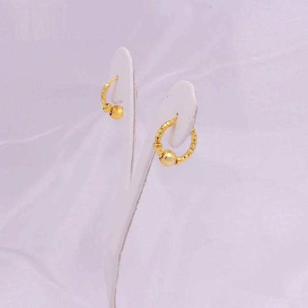 Boucles d'oreilles rondes pour femmes G1037 1