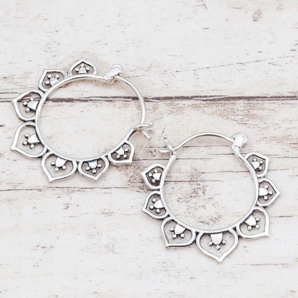 Boucles d'oreilles rondes pour femmes G1188 1