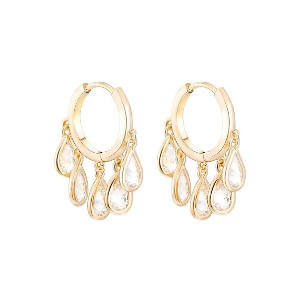Boucles d'oreilles rondes pour femmes G1422 2