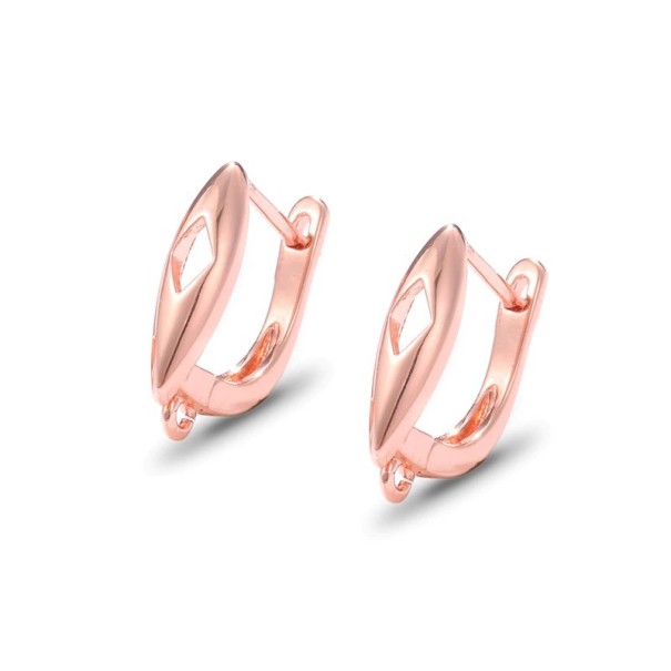 Boucles d'oreilles rondes pour femmes G524 vieux rose 5 pcs 3