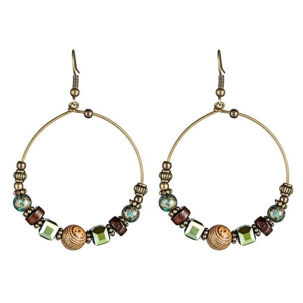 Boucles d'oreilles rondes pour femmes G566 1