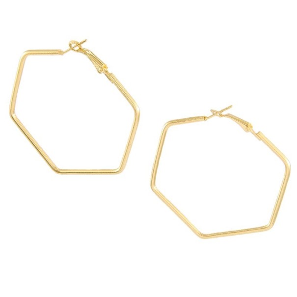Boucles d'oreilles rondes pour femmes G848 doré
