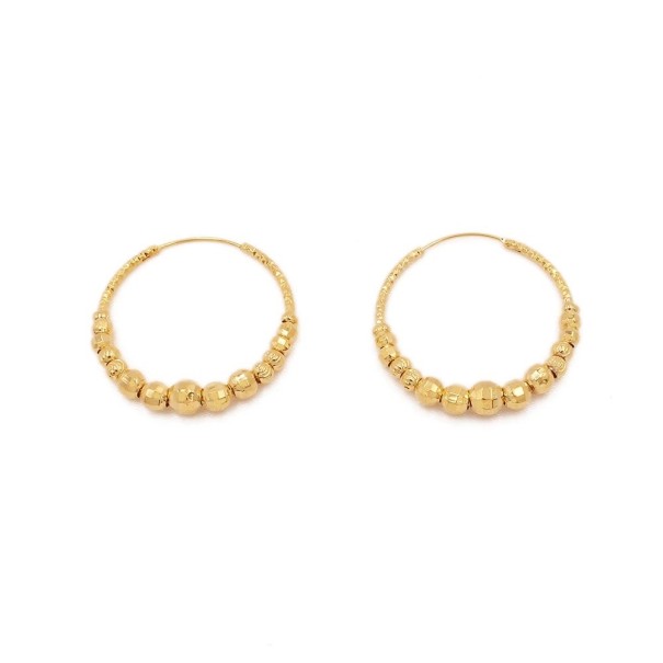 Boucles d'oreilles rondes pour femmes G892 1