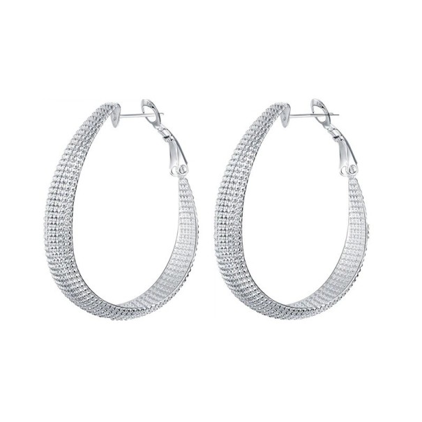 Boucles d'oreilles rondes pour femmes H843 1