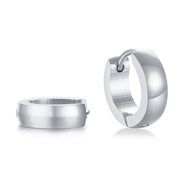 Boucles d'oreilles rondes R134 argenté 1