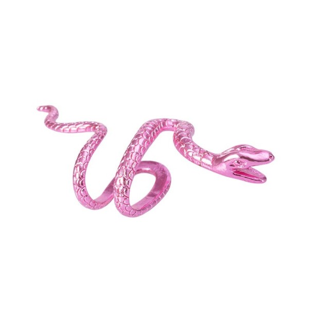 Boucles d'oreilles serpent rose