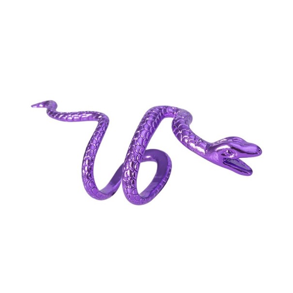 Boucles d'oreilles serpent violet