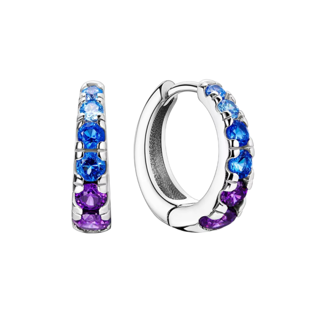 Boucles d'oreilles uniques pour femmes en argent 925 Design rond pour un look moderne Bijoux délicats pour un port quotidien et des événements 1