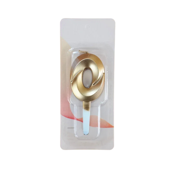 Bougie d'anniversaire numéro 0 dorée pailletée environ 5 x 3,5 cm bougie pour décoration de gâteau pour célébrations, anniversaires et fêtes 1