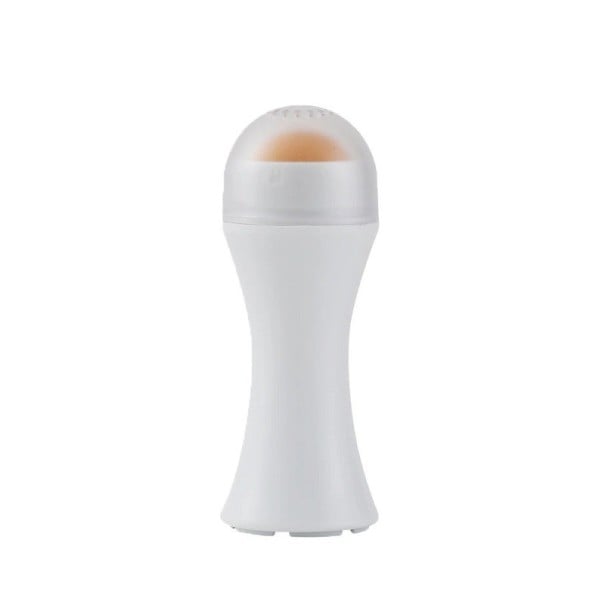 Boule de massage en pierre volcanique absorbant la graisse du visage 7,5 x 2,2 cm blanc