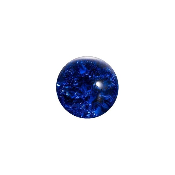 Boule en verre décorative bleu foncé