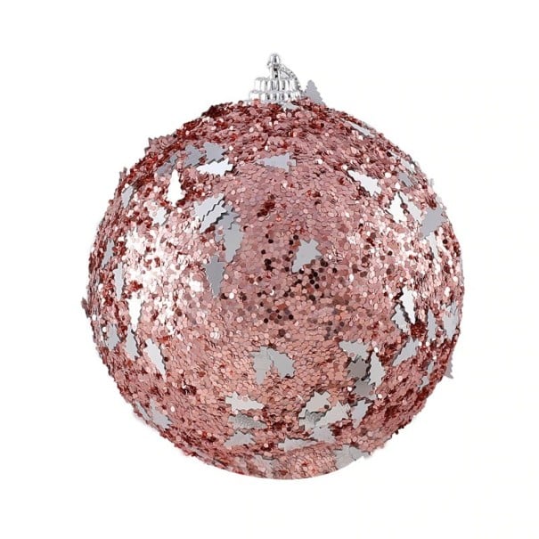 Boules de Noël roses 4 pcs 3