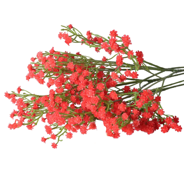 Bouquet artificiel de décoration 52 cm Fleurs décoratives rouge