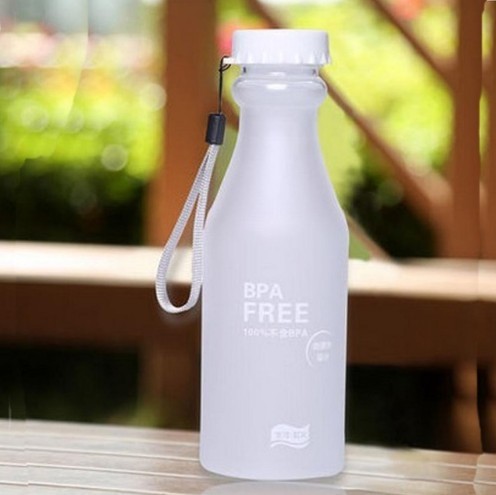 Bouteille d'eau pratique avec anse J3172 blanc