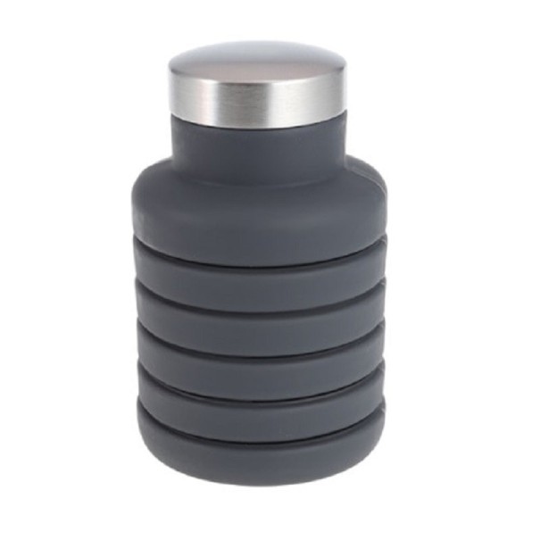 Bouteille de voyage pliable gris