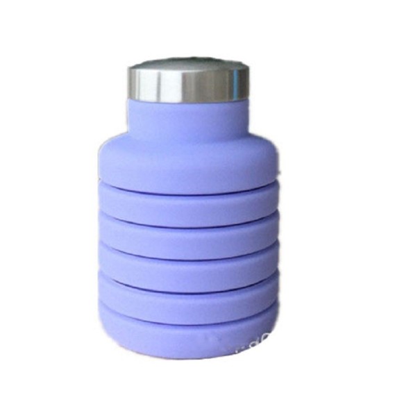 Bouteille de voyage pliable violet