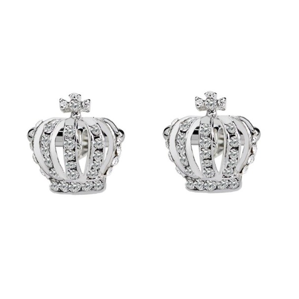 Boutons de manchette couronne T1333 argenté