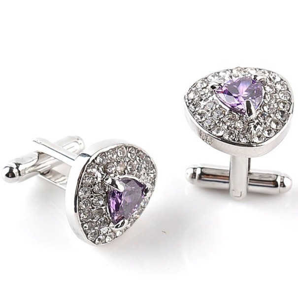 Boutons de manchette T1322 violet