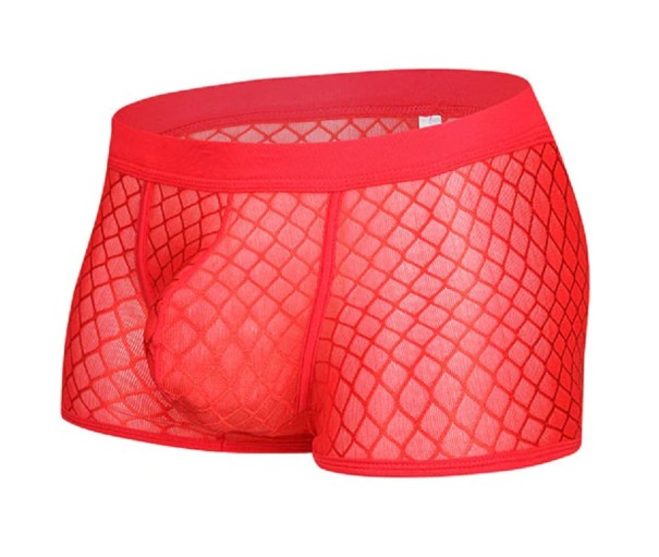 Boxeri eleganți pentru bărbați A8 roșu XS
