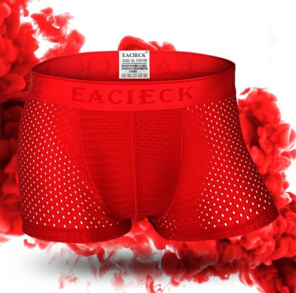 Boxers cómodos para hombre rojo L