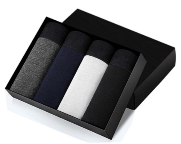 Boxers de algodón para hombre - 4 piezas L 7