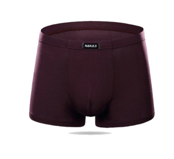 Boxers de bambu para homens borgonha L
