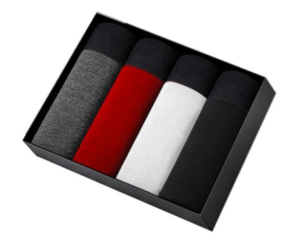 Boxers en coton pour hommes - 4 pièces L 4