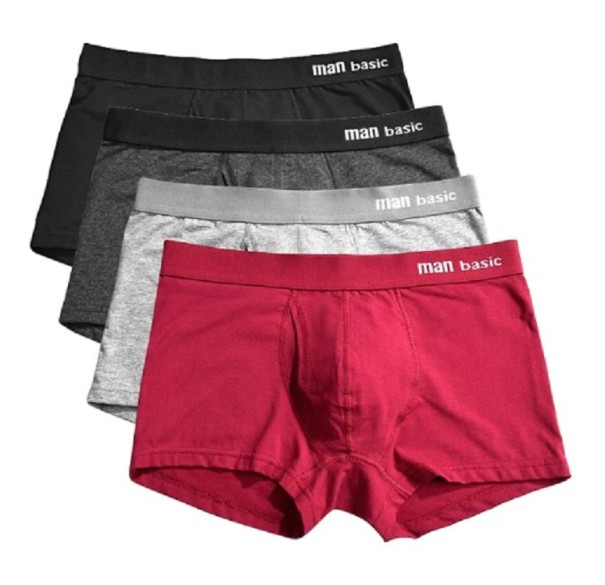 Boxers en coton pour hommes - 4 pièces L 9