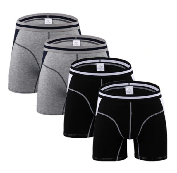 Boxers Longos Masculinos Jon - 4 pcs L 3