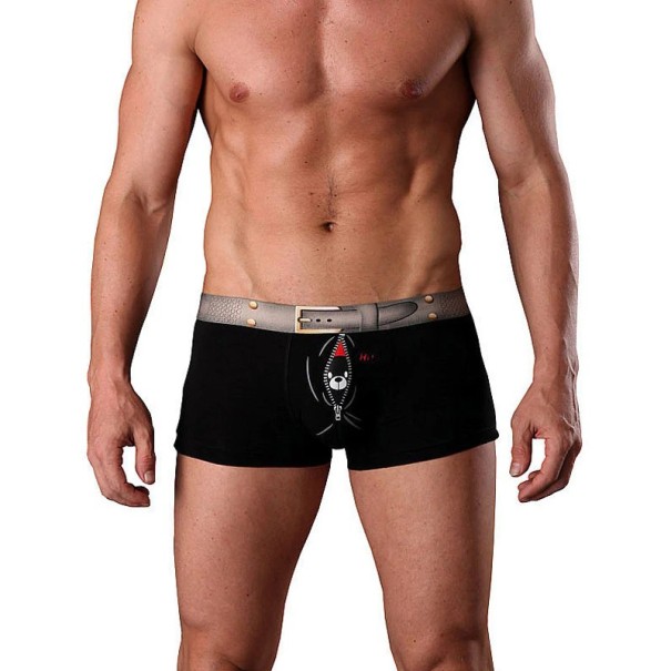 Boxers para homens com urso preto XS