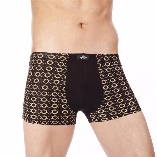 Boxers pour hommes avec motif A2449 noir XL