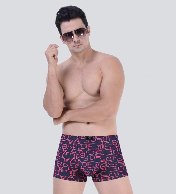 Boxershorts för män med bokstäver - 4 st.