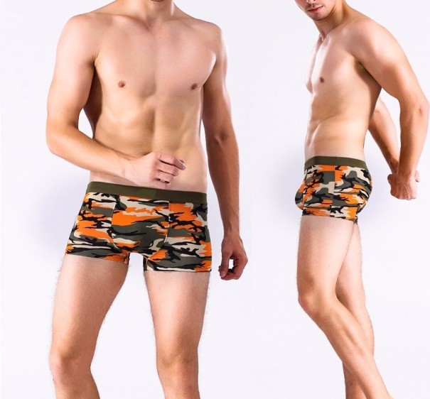 Boxershorts för män med militärmönster