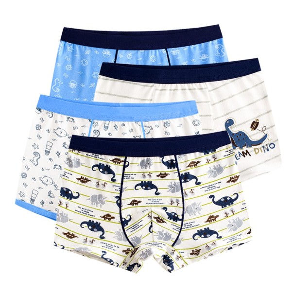 Boxershorts för pojkar med dinosaurietryck - 4 st