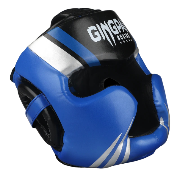 Boxerská přilba Ochranná helma na box Ochranna hlavy pro muže i ženy V320 modrá M