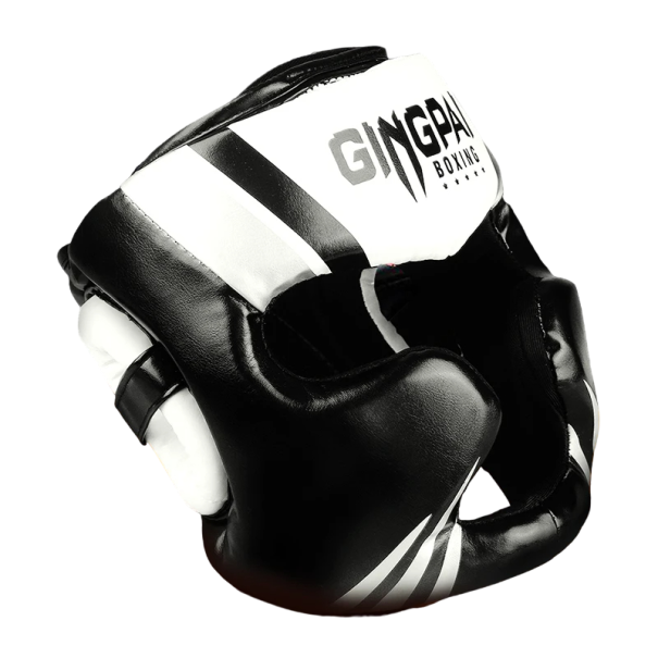 Boxhelm, schützender Boxhelm, Kopfschutz für Damen und Herren V320 schwarz-weiß M