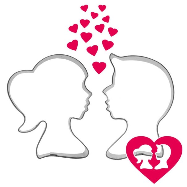 Boy and Girl Cookie Cutters 2 pcs 1