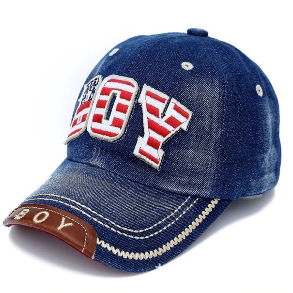 Boys' Denim Cap dark blue