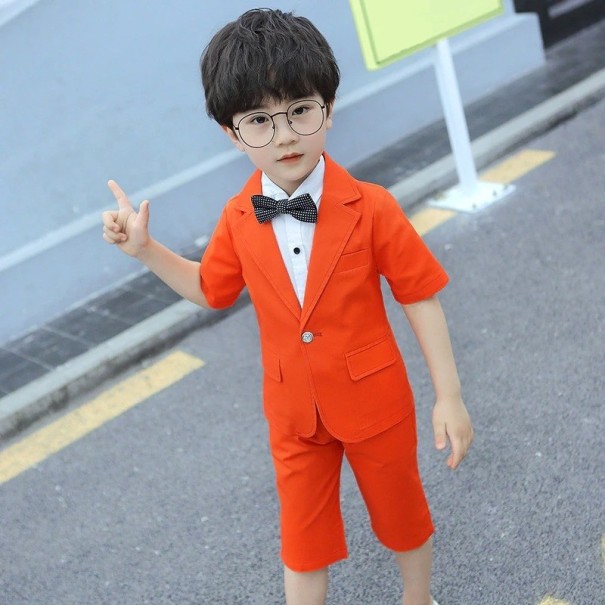 Boys' Jacket and Shorts B1342 orange 14