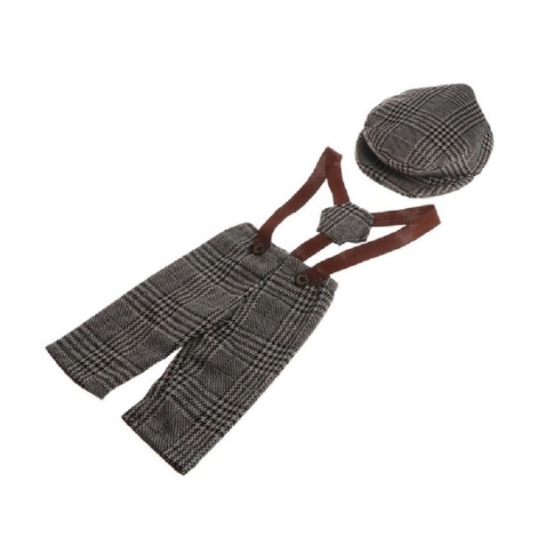 Boys' Photography Set Hat and Trousers brown