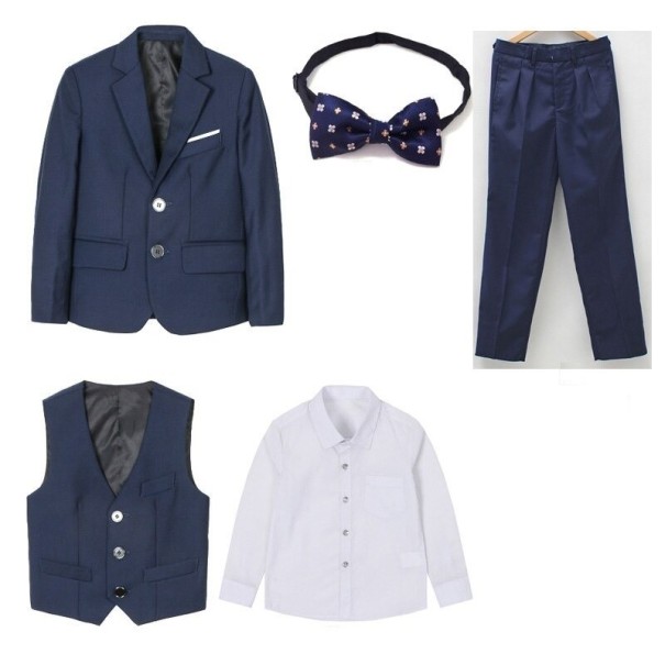 Boys' Suit B1324 dark blue 4 B