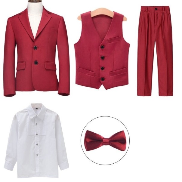 Boys' Suit B1352 red 6 A