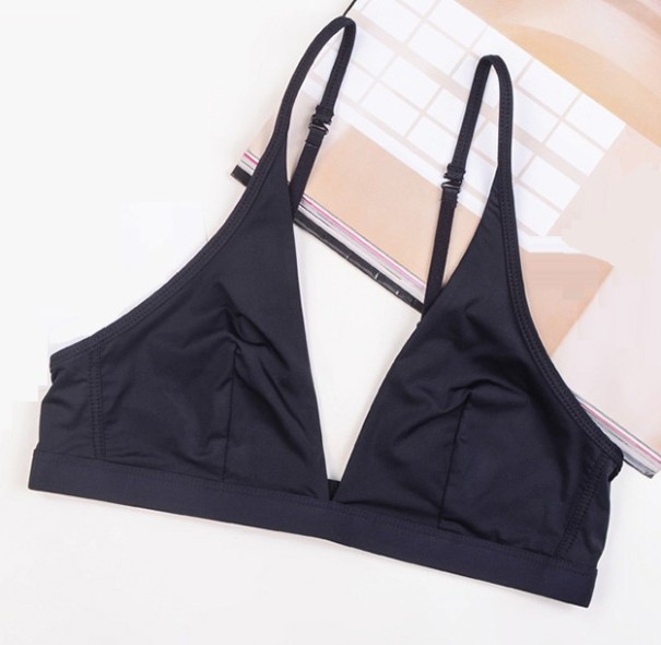 Bra with Triangle Cups black S