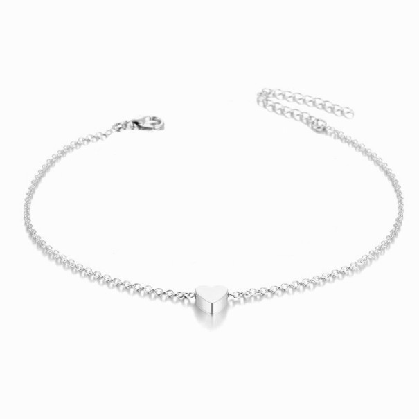 Bracciale a catena con cuore da donna H624 argento