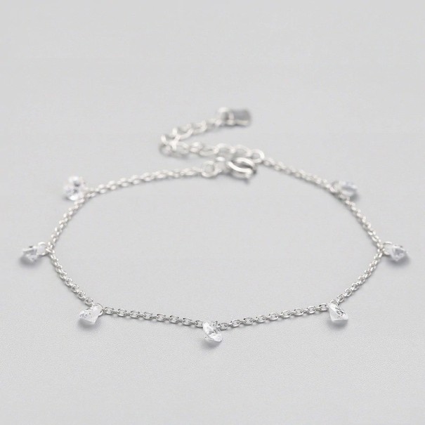 Bracciale a catena da donna con pietre P138 1