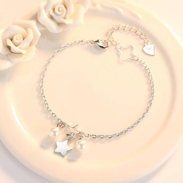 Bracciale a catena da donna con stelle H137 2