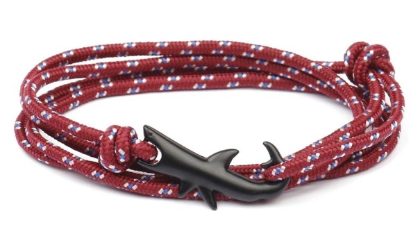 Bracciale a corda a più strati squalo 1