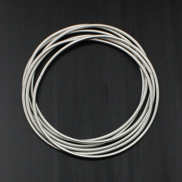 Bracciale a molla da donna 3 pz argento