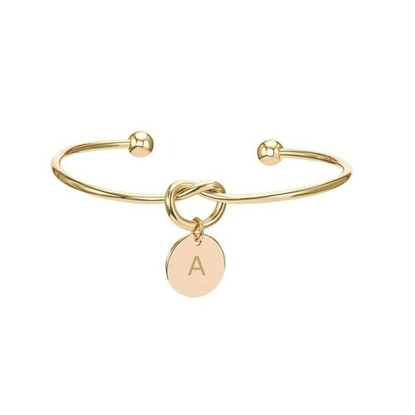 Bracciale aperto con lettera oro P