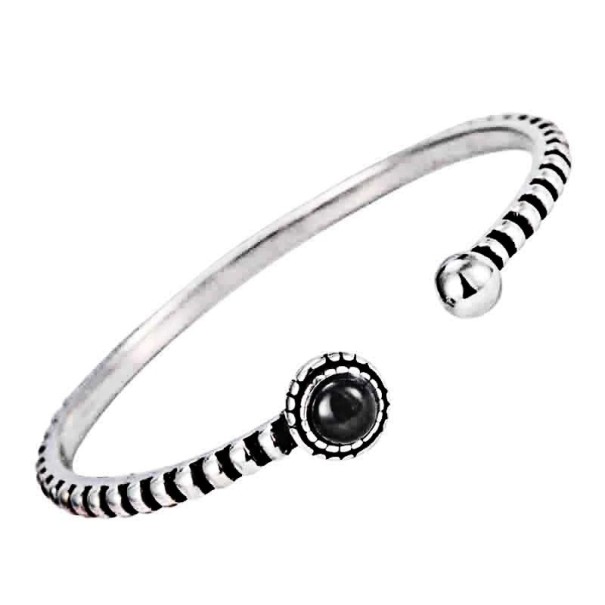 Bracciale aperto da donna con pietra H112 1